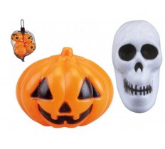 Pumpkin And Skull Table Decorations Set Of 6