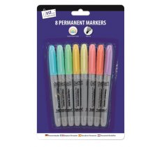 Tallon 8 Pastel Coloured Permanent Markers