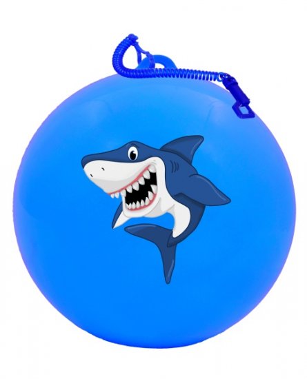 10" ( 25cm ) Shark Ball With Keychain - Click Image to Close