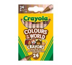Crayola 24 Colours Of The World Crayons ( 52-0114 )