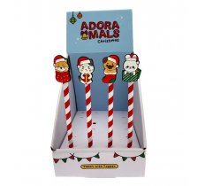 Christmas Adoramals Pencil with PVC Topper