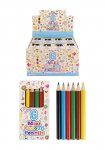 Mini 6 Pack Colouring Pencils X 96 ( 19p Each )