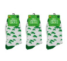 St. Patrick'S Day Girls Shamrock Socks